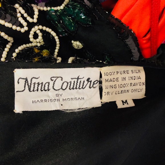 Vintage Nina Couture Beaded Sequin Jacket 0448 - Picture 7 of 7